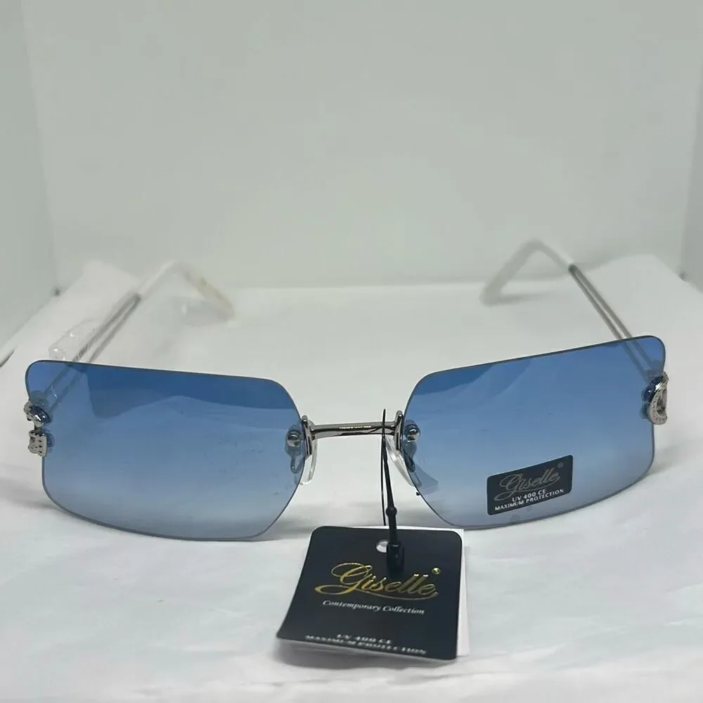 Giselle Rimless Sunglasses – Elegant Contemporary Collection UV400 Protection